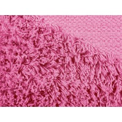 Poduszka dekoracyjna bawełniana tuftowana 45 x 45 cm różowa RHOEO