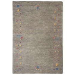 Dywan wełniany gabbeh 160 x 230 cm szary SEYMEN