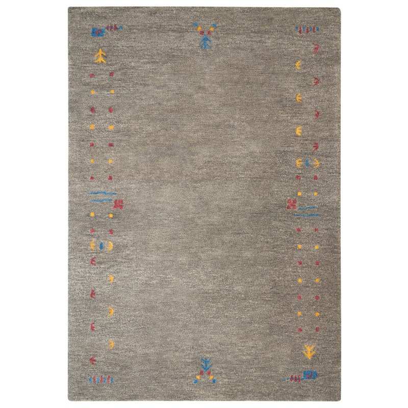 Dywan wełniany gabbeh 160 x 230 cm szary SEYMEN