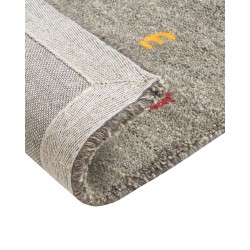 Dywan wełniany gabbeh 160 x 230 cm szary SEYMEN