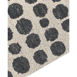 Dywan wełniany 80 x 150 cm beżowo-czarny HAVRAN