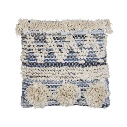 Poduszka dekoracyjna EYTELIA Bawełna 45 x 45 cm Niebieski Wzór geometryczny