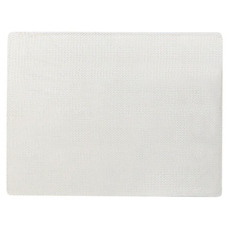 Narzuta na łóżko SURMI Sztuczne futro 150 x 200 cm Złamana biel