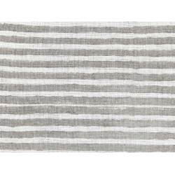 Zestaw 2 poduszek dekoracyjnych KANPAS Len 50 x 50 cm Szary W paski