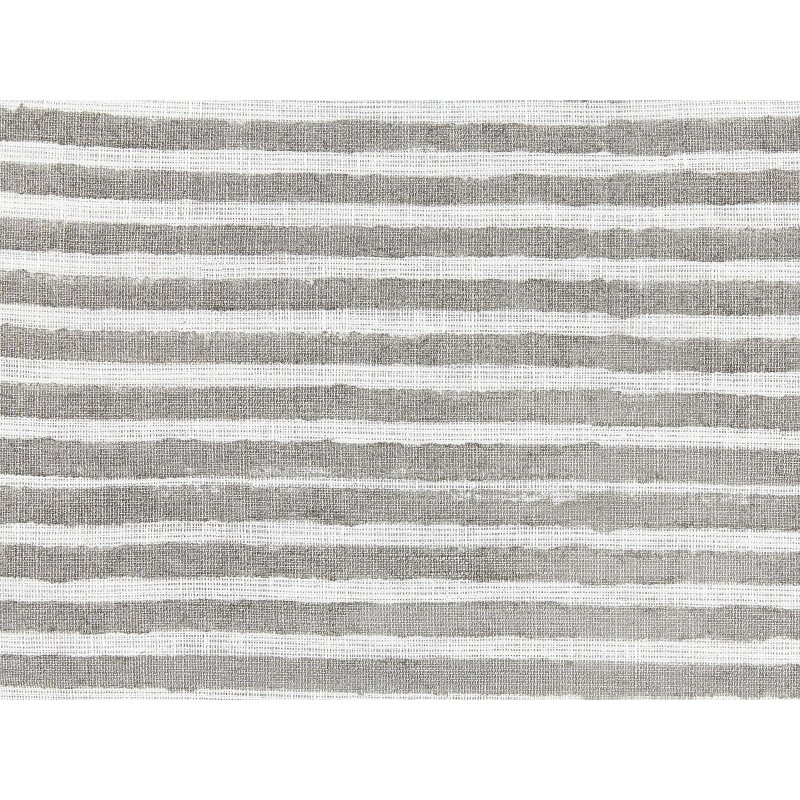 Zestaw 2 poduszek dekoracyjnych KANPAS Len 50 x 50 cm Szary W paski