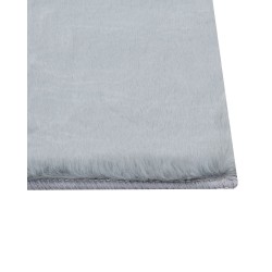 Dywan sztuczne futro królika 80 x 150 cm miętowy szary MIRPUR