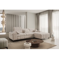 Ecksofa Ballagio I mit Schlaffunktion aus Plecionka-Stoff, Spring 1108 - Schönheit und Funktionalität in einem!