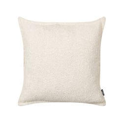 Zestaw 2 poduszek dekoracyjnych SENECIA Boucle 45 x 45 cm Jasnobeżowy Jednolity