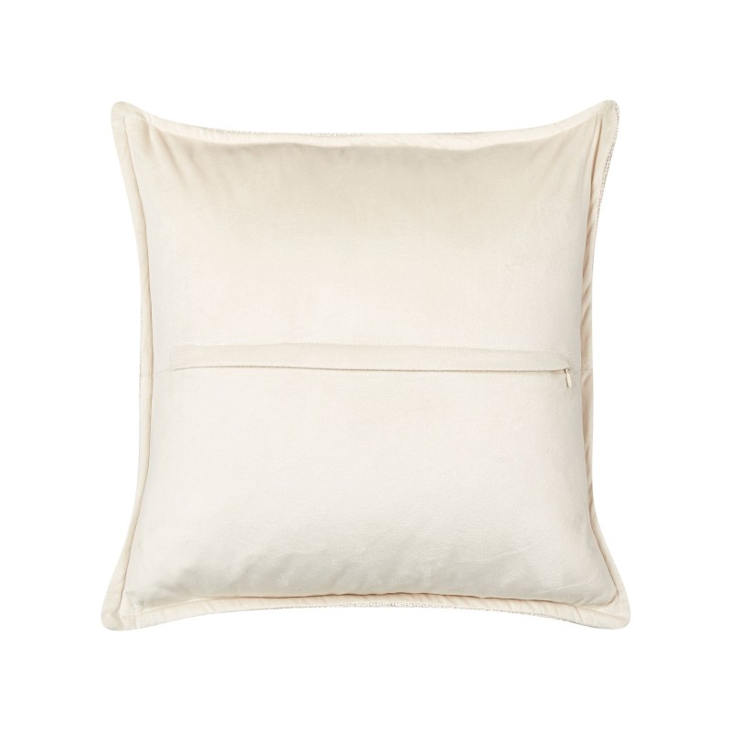 Zestaw 2 poduszek dekoracyjnych SENECIA Boucle 45 x 45 cm Jasnobeżowy Jednolity