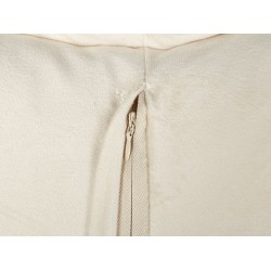 Zestaw 2 poduszek dekoracyjnych SENECIA Boucle 45 x 45 cm Jasnobeżowy Jednolity