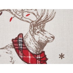 Zestaw 2 poduszek dekoracyjnych SVEN 30 x 50 cm Czerwony Wzór świąteczny