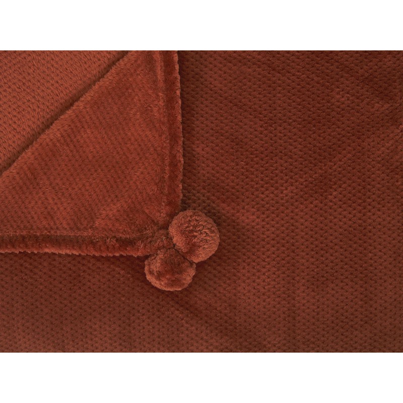 Koc SAITLER 200 x 220 cm Złoty brąz