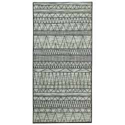 Dywan 80 x 150 cm czarno-szary KEBAN