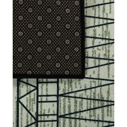 Dywan 80 x 150 cm czarno-szary KEBAN