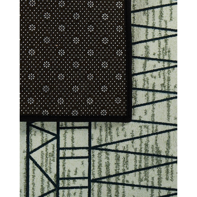 Dywan 80 x 150 cm czarno-szary KEBAN