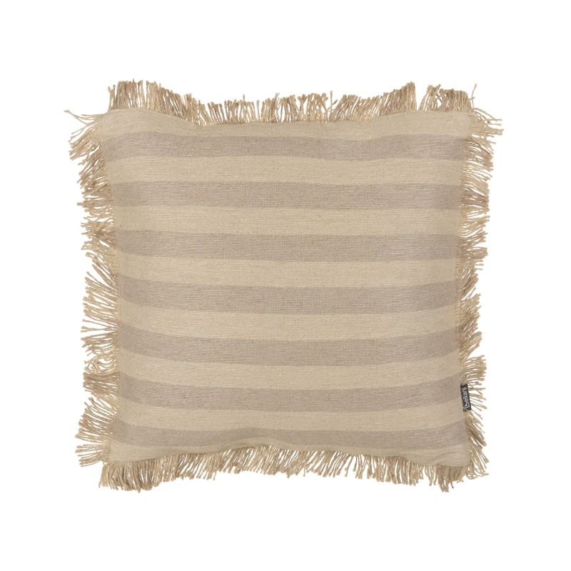 Zestaw 2 poduszek dekoracyjnych CIRSIUM Juta 45 x 45 cm Beżowy W paski