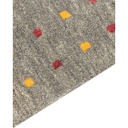 Dywan wełniany gabbeh 80 x 150 cm szary SEYMEN