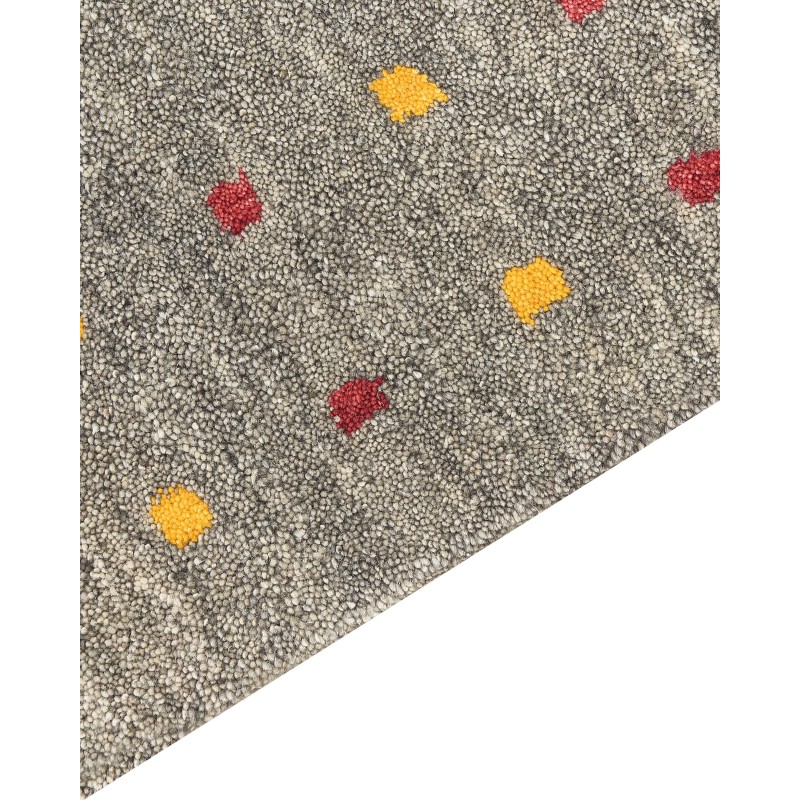 Dywan wełniany gabbeh 80 x 150 cm szary SEYMEN