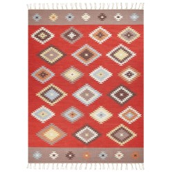 Dywan bawełniany kilim 160 x 230 cm wielokolorowy LORUT