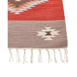 Dywan bawełniany kilim 160 x 230 cm wielokolorowy LORUT