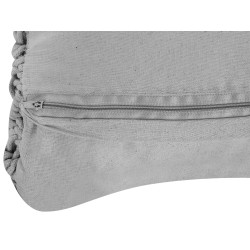 Poduszka dekoracyjna KIZKALESI Bawełna 45 x 40 cm Szary Wzór geometryczny