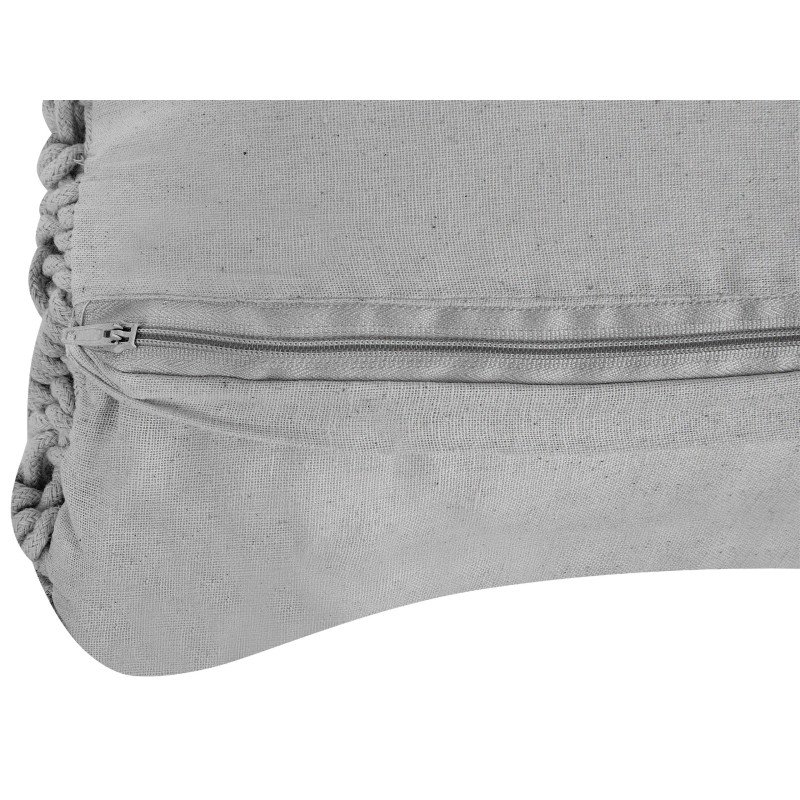 Poduszka dekoracyjna KIZKALESI Bawełna 45 x 40 cm Szary Wzór geometryczny