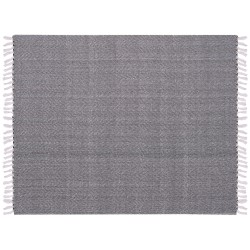 Koc TANGIER Bawełna 130 x 160 cm Czarny