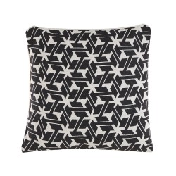 Zestaw 2 poduszek dekoracyjnych ANDIRIN Bawełna 45 x 45 cm Czarny Wzór geometryczny