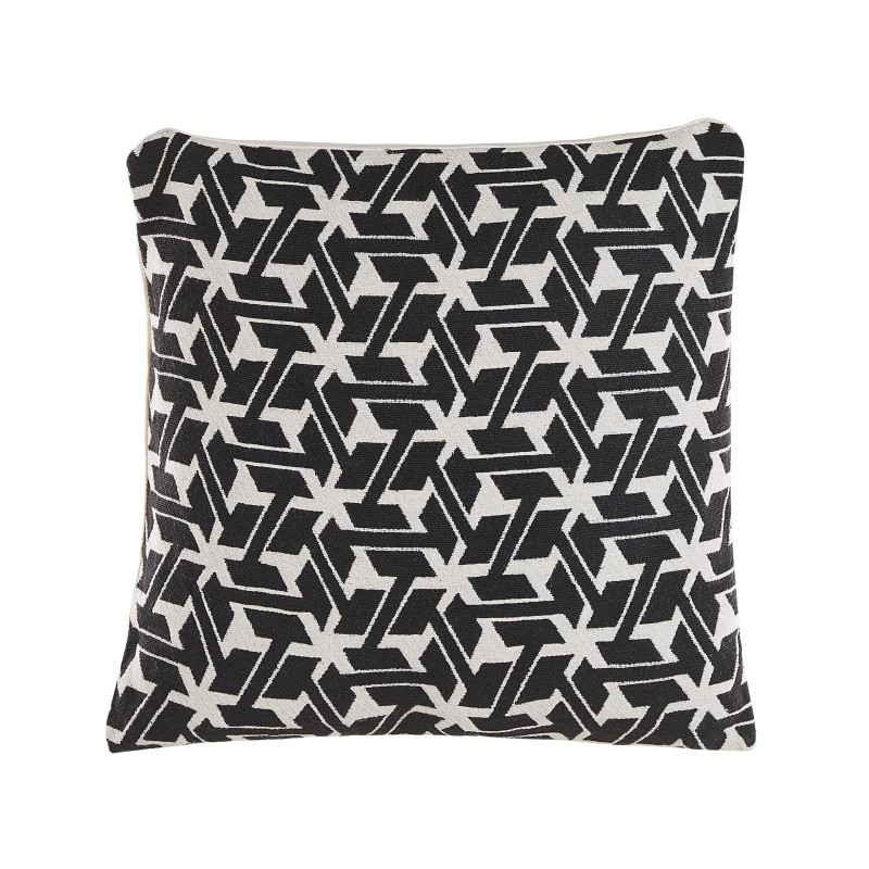 Zestaw 2 poduszek dekoracyjnych ANDIRIN Bawełna 45 x 45 cm Czarny Wzór geometryczny
