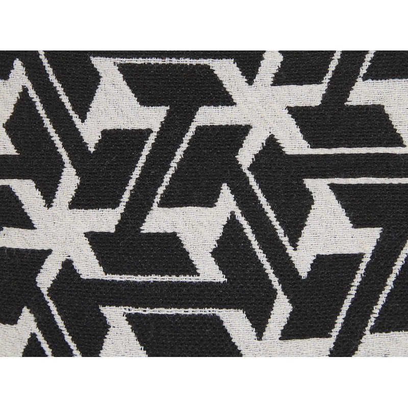 Zestaw 2 poduszek dekoracyjnych ANDIRIN Bawełna 45 x 45 cm Czarny Wzór geometryczny