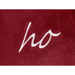 Zestaw 2 poduszek dekoracyjnych MOCHI Welur 30 x 50 cm Czerwony Wzór świąteczny