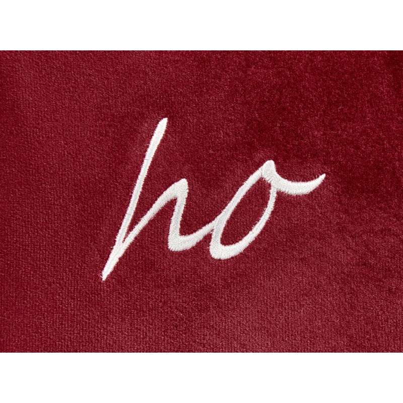 Zestaw 2 poduszek dekoracyjnych MOCHI Welur 30 x 50 cm Czerwony Wzór świąteczny