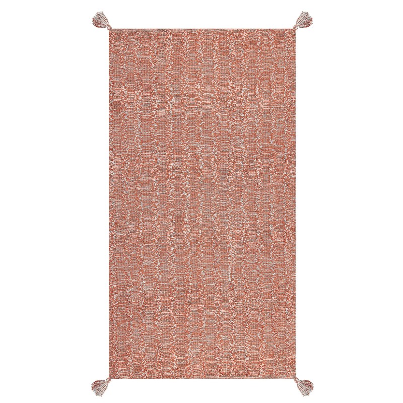 Dywan bawełniany 80 x 150 cm pomarańczowy MUGLA