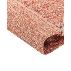 Dywan bawełniany 80 x 150 cm pomarańczowy MUGLA