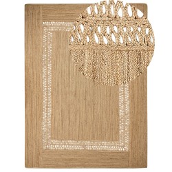 Dywan z juty 300 x 400 cm beżowy YENIKOY