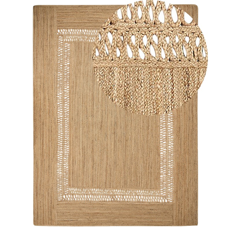 Dywan z juty 300 x 400 cm beżowy YENIKOY