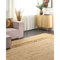 Dywan z juty 300 x 400 cm beżowy YENIKOY