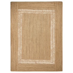 Dywan z juty 300 x 400 cm beżowy YENIKOY