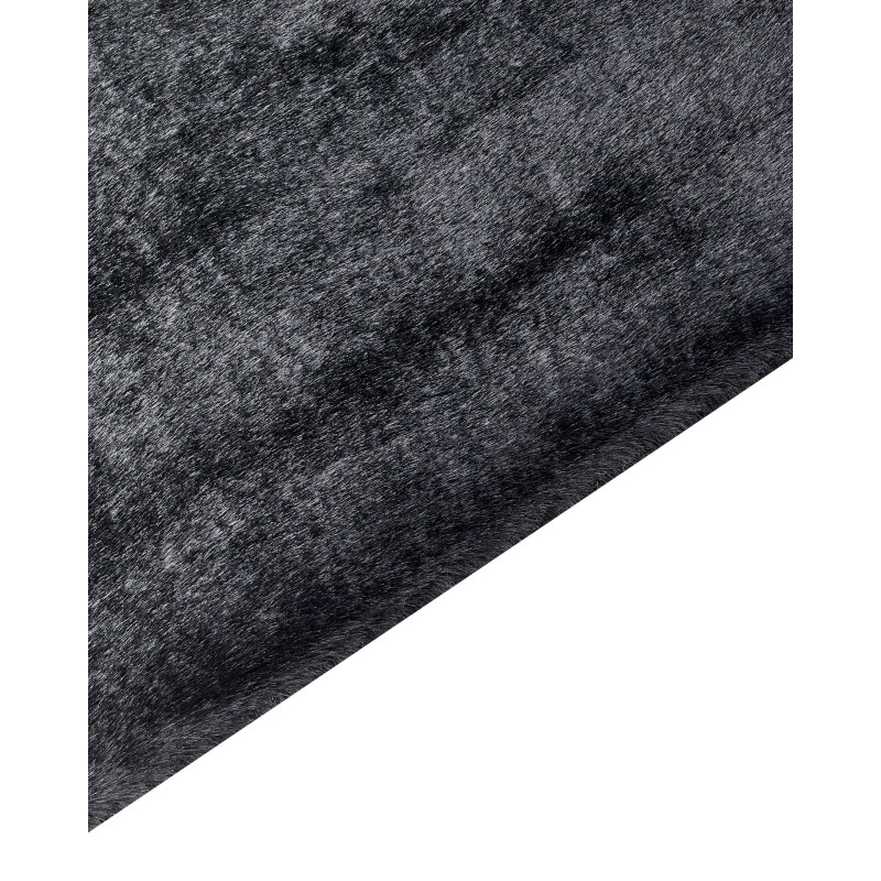 Dywan sztuczne futro królika 160 x 230 cm czarny MIRPUR