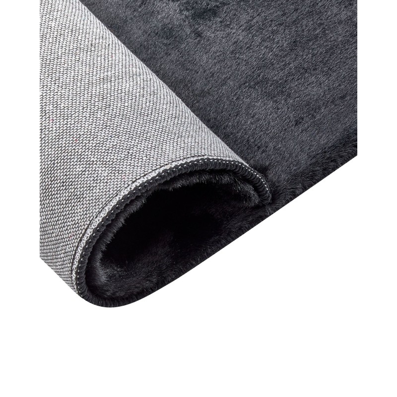 Dywan sztuczne futro królika 160 x 230 cm czarny MIRPUR