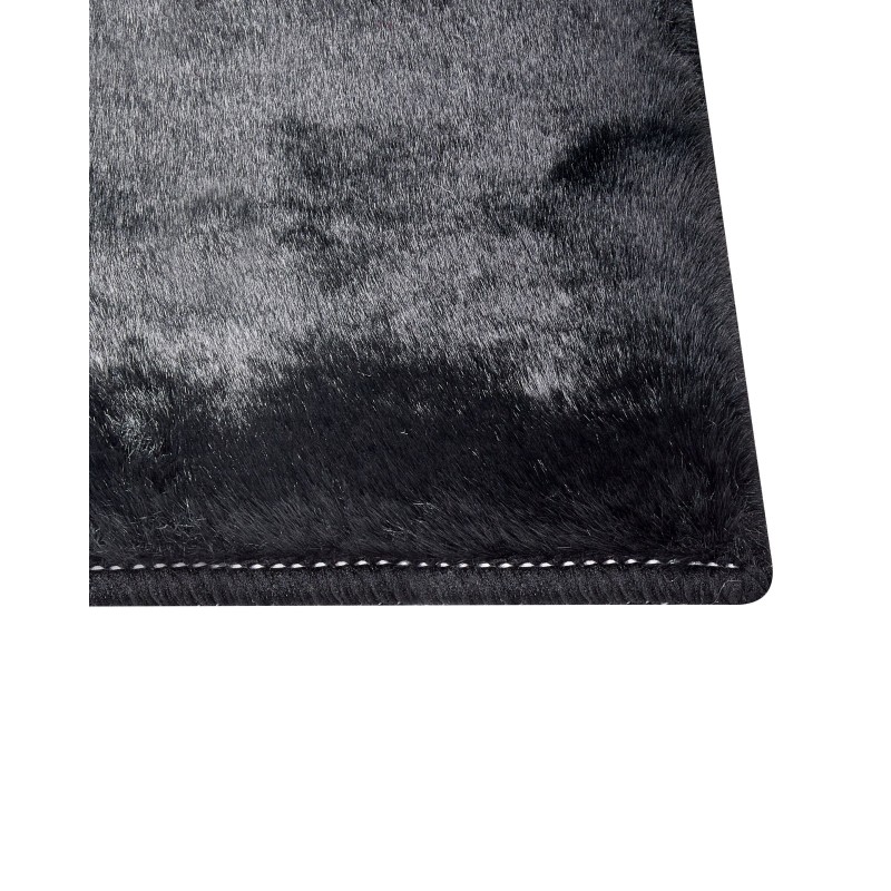 Dywan sztuczne futro królika 160 x 230 cm czarny MIRPUR