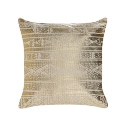 Zestaw 2 poduszek dekoracyjnych OUJDA Bawełna 50 x 50 cm Złoty Wzór geometryczny