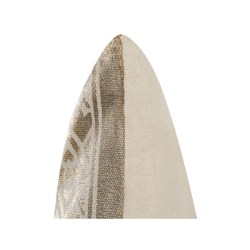 Zestaw 2 poduszek dekoracyjnych OUJDA Bawełna 50 x 50 cm Złoty Wzór geometryczny