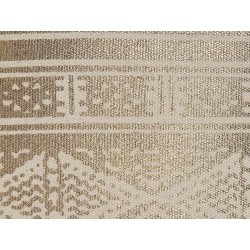 Zestaw 2 poduszek dekoracyjnych OUJDA Bawełna 50 x 50 cm Złoty Wzór geometryczny