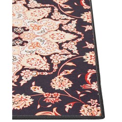 Dywan 60 x 200 cm czarno-beżowy ARITAS