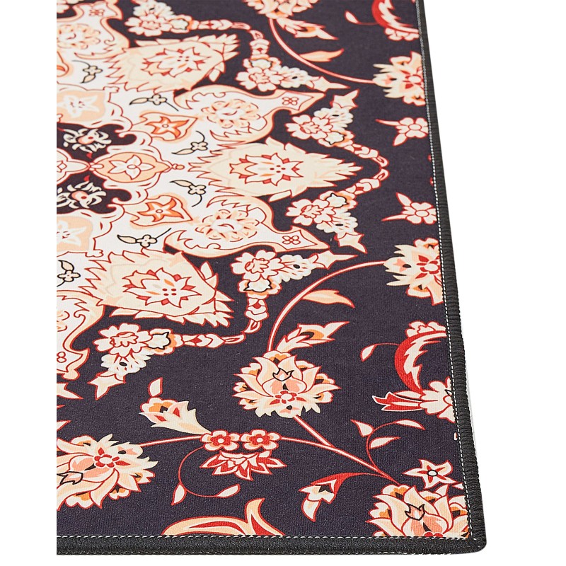 Dywan 60 x 200 cm czarno-beżowy ARITAS