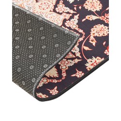 Dywan 60 x 200 cm czarno-beżowy ARITAS