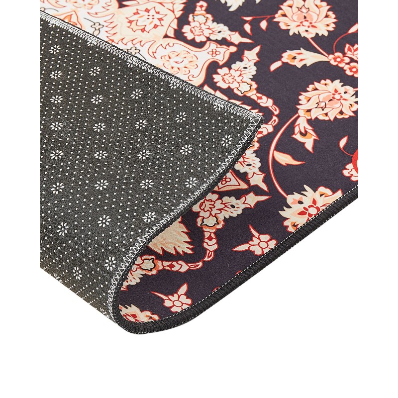 Dywan 60 x 200 cm czarno-beżowy ARITAS