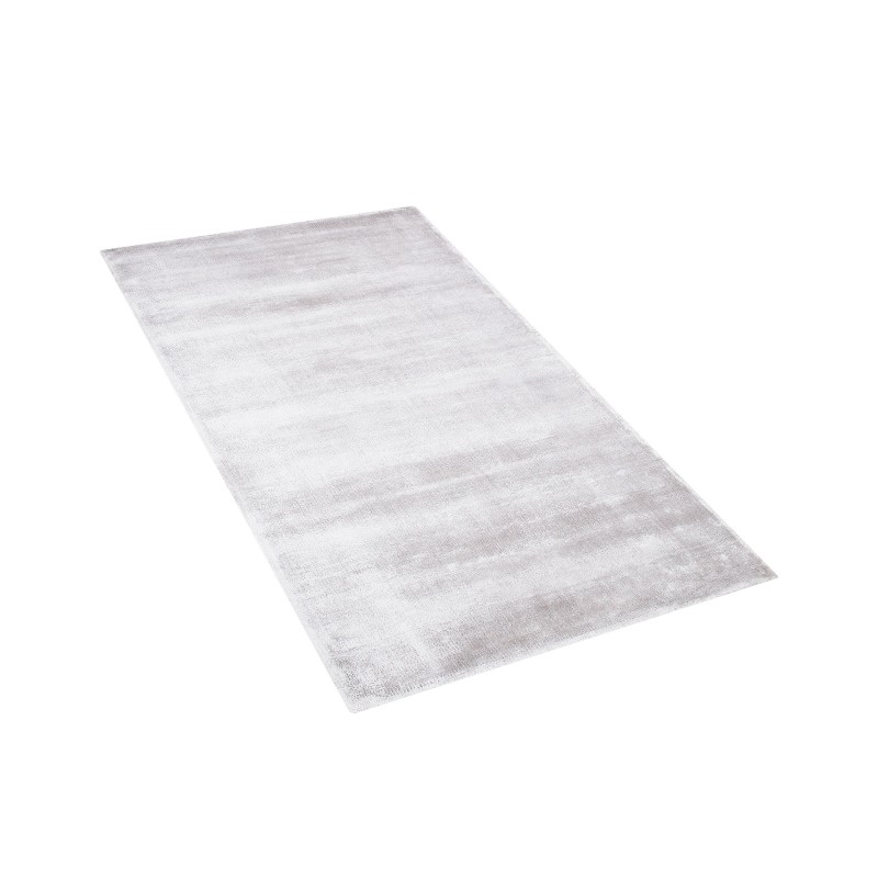 Dywan z wiskozy 80 x 150 cm jasnoszary GESI II