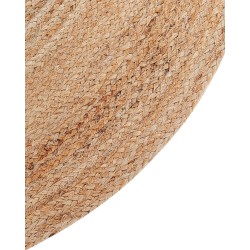 Dywan dziecięcy okrągły z juty miś ⌀ 120 cm beżowy KOSALAR